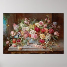 Still Life mit Blume von Hans Zatzka - Poster