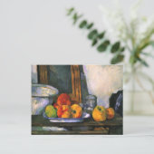 Still Life mit Open Drawing von Cezanne Postkarte (Stehend Vorderseite)