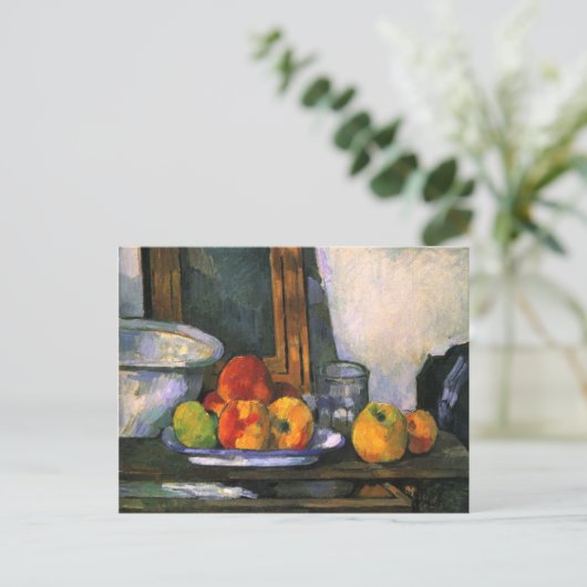 Still Life mit Open Drawing von Cezanne Postkarte (Stehend Vorderseite)