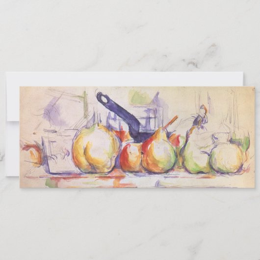 Still Life mit Saucepan von Paul Cezanne (Vorderseite)