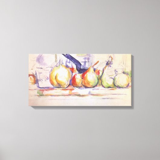 Still Life mit Saucepan von Paul Cezanne Leinwanddruck (Vorderseite)