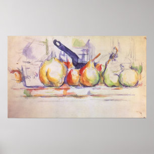 Still Life mit Saucepan von Paul Cezanne Poster