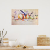 Still Life mit Saucepan von Paul Cezanne Poster (Küche)