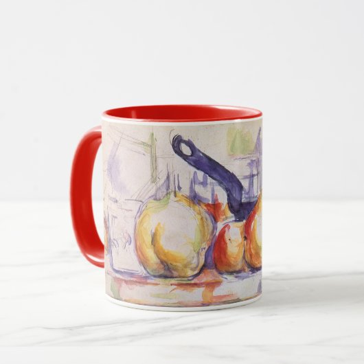Still Life mit Saucepan von Paul Cezanne Tasse (Vorderseite Links)