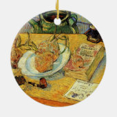 Still Life mit Zeichnend Vorstand von Vincent van  Keramikornament (Hinten)