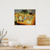Still Life mit Zeichnend Vorstand von Vincent van Poster (Küche)