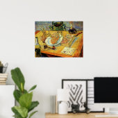 Still Life mit Zeichnend Vorstand von Vincent van Poster (Heimbüro)