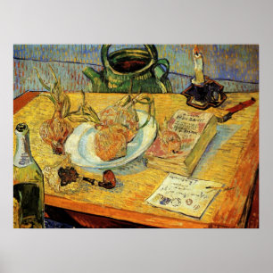 Still Life mit Zeichnend Vorstand von Vincent van Poster