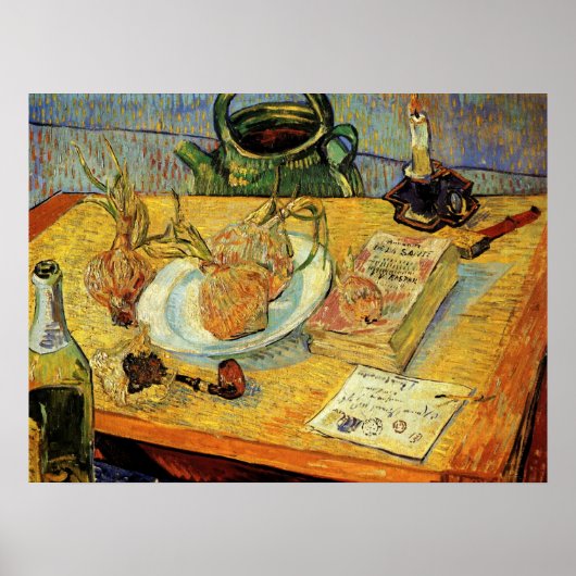 Still Life mit Zeichnend Vorstand von Vincent van Poster (Vorne)