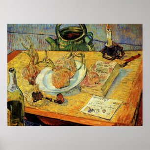 Still Life mit Zeichnend Vorstand von Vincent van Poster