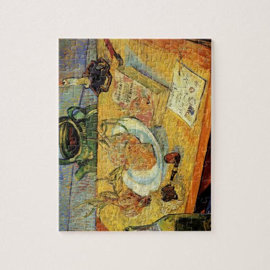 Still Life mit Zeichnend Vorstand von Vincent van  Puzzle (Vertikal)