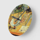 Still Life mit Zeichnend Vorstand von Vincent van Runde Wanduhr (Winkel)