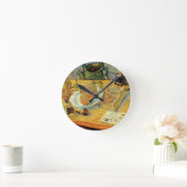 Still Life mit Zeichnend Vorstand von Vincent van Runde Wanduhr (Zuhause)