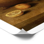 Still Life of Fish and Lemons Poster (Ecke)