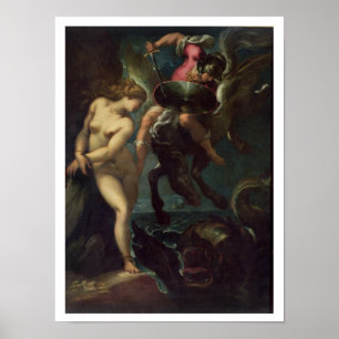 Still Life of Fish, c.1670-80 (oil on canvas) Poster