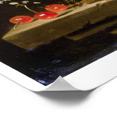 Still Life of Flowers in a Vase with a Lizard Poster (Ecke)