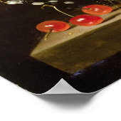 Still Life of Flowers in a Vase with a Lizard Poster (Ecke)