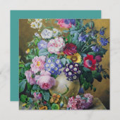 Still Life of Summer Blume House Erwärmung Party Einladung (Vorne/Hinten)