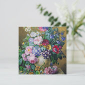 Still Life of Summer Blume House Erwärmung Party Einladung (Stehend Vorderseite)