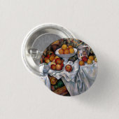 Still Life Orange - Paul Cezanne Malerei Art Button (Vorne & Hinten)