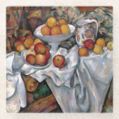 Still Life Orange - Paul Cezanne Malerei Art Glasuntersetzer (Vorderseite)