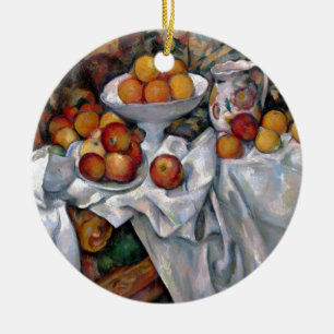 Still Life Orange - Paul Cezanne Malerei Art Keramik Ornament
