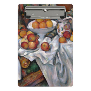 Still Life Orange - Paul Cezanne Malerei Art Mini Klemmbrett