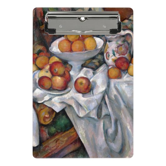 Still Life Orange - Paul Cezanne Malerei Art Mini Klemmbrett (Vorderseite)