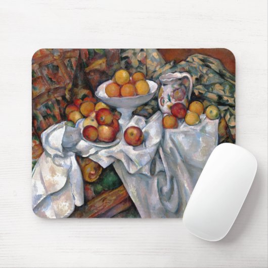 Still Life Orange - Paul Cezanne Malerei Art Mousepad (Mit Mouse)