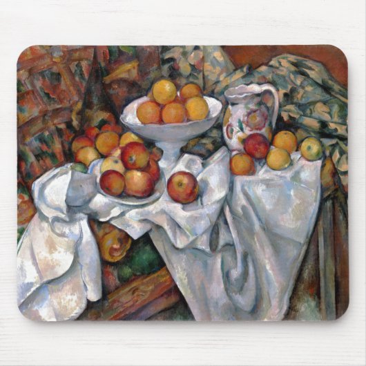 Still Life Orange - Paul Cezanne Malerei Art Mousepad (Vorne)