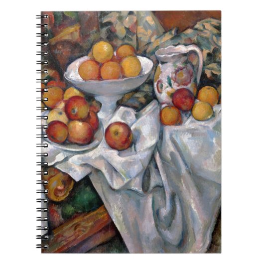 Still Life Orange - Paul Cezanne Malerei Art Notizblock (Vorderseite)