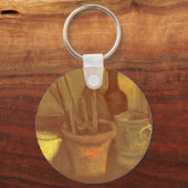 Still Life Paintbrushes in a Pot Vincent van Gogh Schlüsselanhänger (Vorderseite)