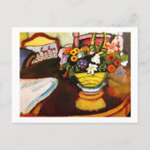 Still Life Pillow Blume August Macke Postcard Postkarte (Vorderseite)