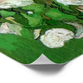 Still Life Pink Roses von Vincent Willem van Gogh Poster (Ecke)