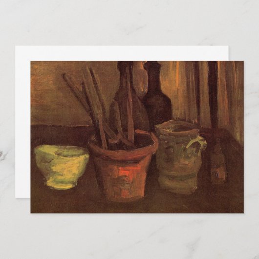 Still Life Pinsel in Pot von Vincent van Gogh (Vorne/Hinten)