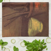 Still Life Pinsel in Pot von Vincent van Gogh Geschirrtuch (Gefaltet)