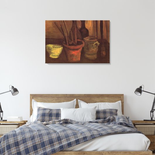 Still Life Pinsel in Pot von Vincent van Gogh Leinwanddruck (Insitu (Schlafzimmer))