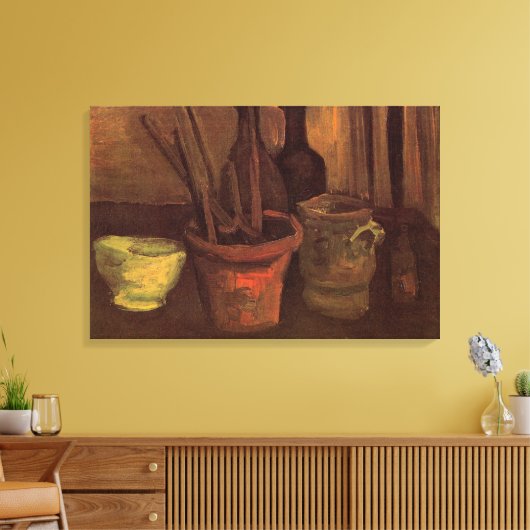 Still Life Pinsel in Pot von Vincent van Gogh Leinwanddruck (Insitu (Wohnzimmer))