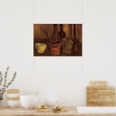 Still Life Pinsel in Pot von Vincent van Gogh Poster (Küche)
