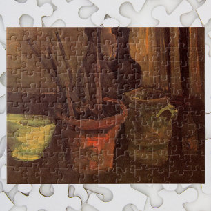 Still Life Pinsel in Pot von Vincent van Gogh Puzzle