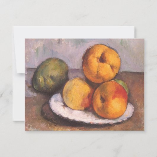 Still Life Quince, Äpfel, Birnen von Paul Cezanne (Vorderseite)
