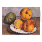 Still Life Quince, Äpfel, Birnen von Paul Cezanne (Vorderseite (Horizontal))