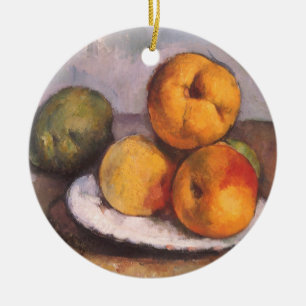 Still Life Quince, Äpfel, Birnen von Paul Cezanne Keramik Ornament
