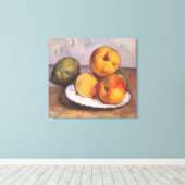 Still Life Quince, Äpfel, Birnen von Paul Cezanne Leinwanddruck (Insitu (Holzboden))