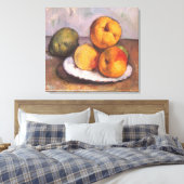 Still Life Quince, Äpfel, Birnen von Paul Cezanne Leinwanddruck (Insitu (Schlafzimmer))