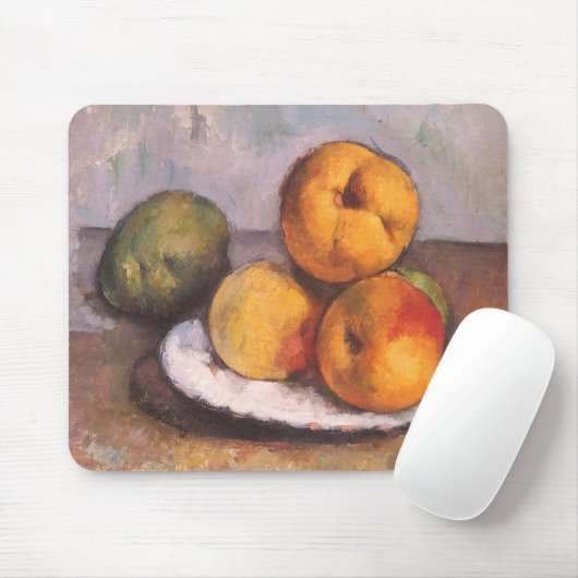 Still Life Quince, Äpfel, Birnen von Paul Cezanne Mousepad (Mit Mouse)