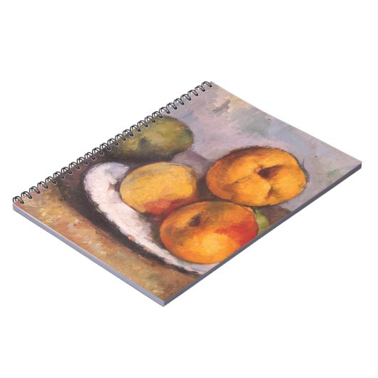 Still Life Quince, Äpfel, Birnen von Paul Cezanne Notizblock (Linke Seite)