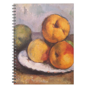 Still Life Quince, Äpfel, Birnen von Paul Cezanne Notizblock