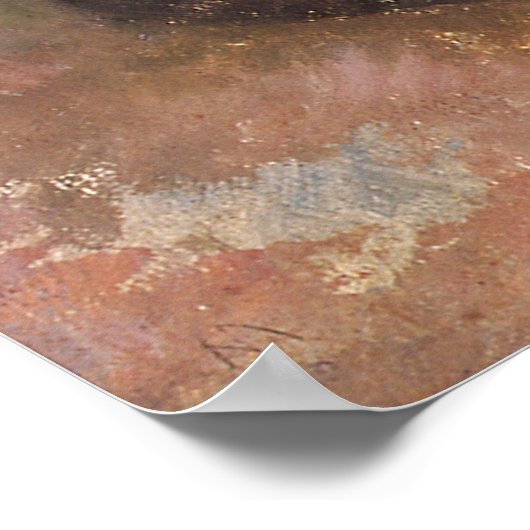 Still Life Quince, Äpfel, Birnen von Paul Cezanne Poster (Ecke)