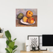 Still Life Quince, Äpfel, Birnen von Paul Cezanne Poster (Heimbüro)